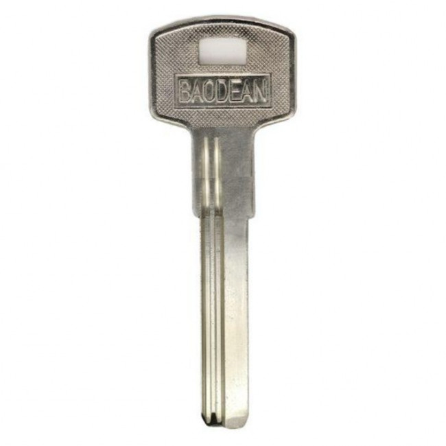 Заготовка вертикального ключа Baodean 38мм 2 паза металл, под бронь