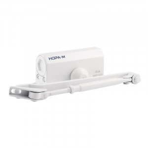 Доводчик дверной 410 ISPARUS от 15 до 60 кг белый