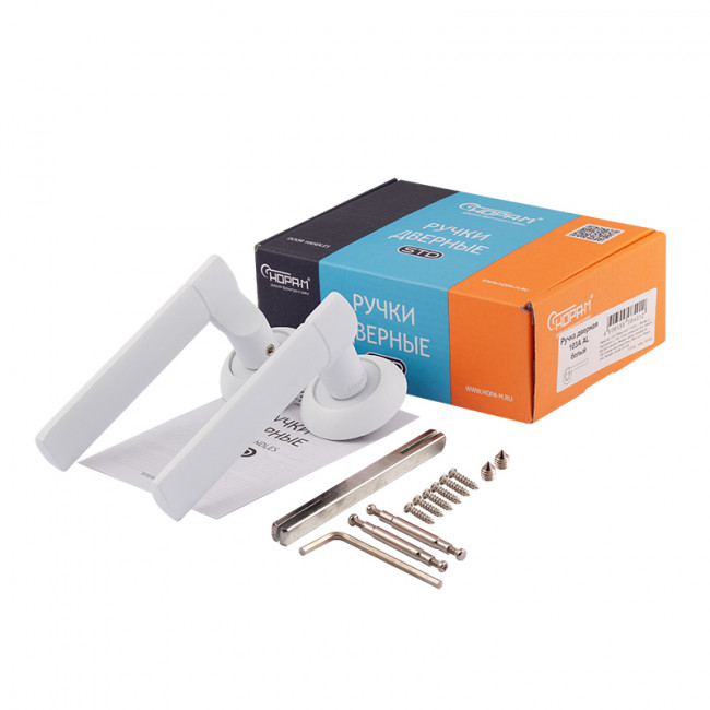 Ручка дверная 103 А Al белый Ручка дверная 103 А Al белый