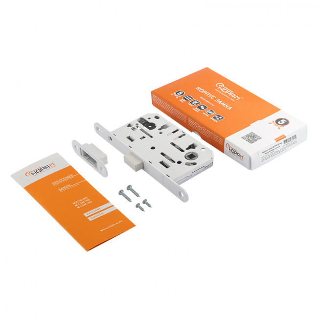 Корпус замка под цилиндр магнитный М25М-85 мм белый Корпус замка под цилиндр магнитный М25М-85 мм белый