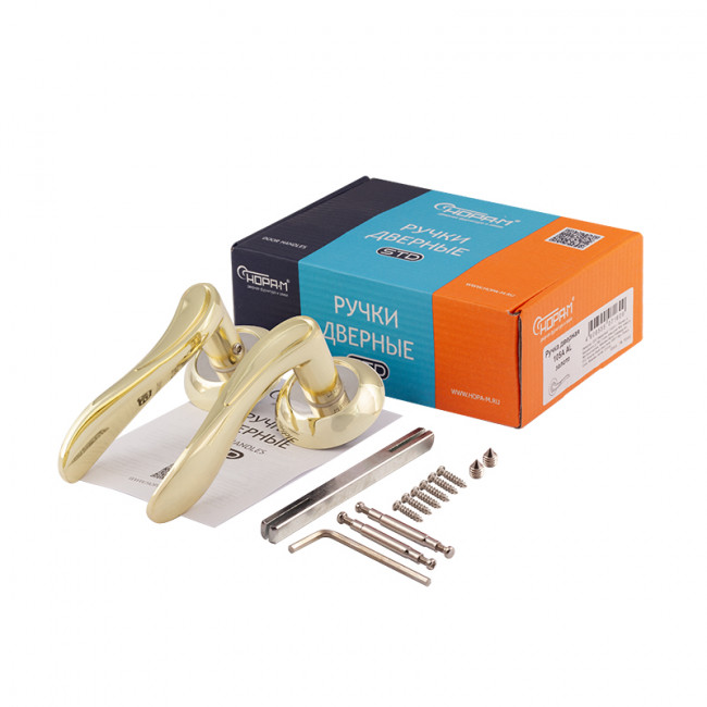 Ручка дверная 105 А Al золото Ручка дверная 105 А Al золото