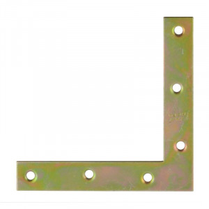 Уголок плоский №1 С прямыми углами цинк 100х100 мм