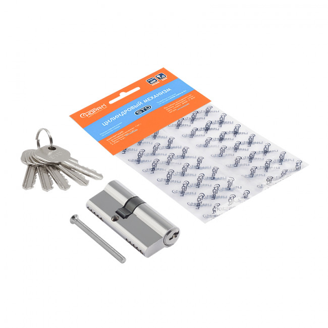 Цилиндр STD Al Л асимметричный хром л-70 (40-30) Цилиндр STD Al Л асимметричный хром л-70 (40-30)