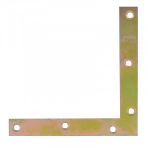 Уголок плоский №1 С прямыми углами цинк 120х120 мм