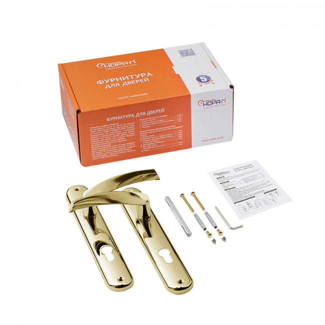 Ручка на планке 100-85 мм золото