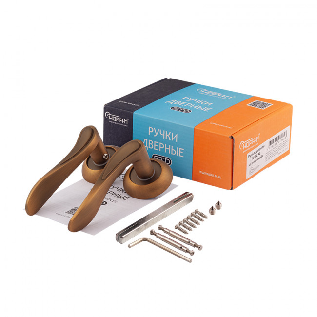 Ручка дверная 105 А Al матовый кофе Ручка дверная 105 А Al матовый кофе