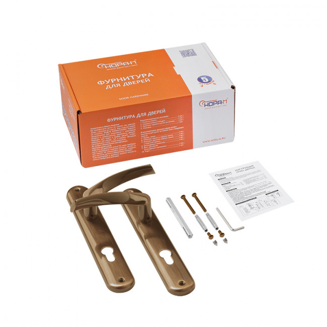 Ручка на планке 100-85 мм матовый кофе