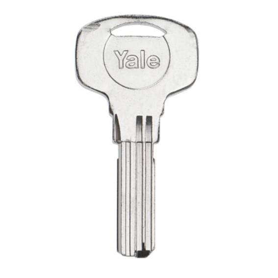 Заготовка вертикального ключа YALE-2 3 паза 27,5*8,8*2,8 мм КНР