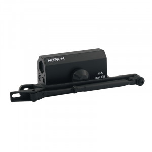 Доводчик дверной 410 ISPARUS от 15 до 60 кг черный