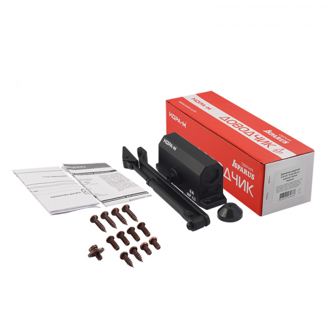 Доводчик дверной 410 ISPARUS от 15 до 60 кг черный Доводчик дверной 410 ISPARUS от 15 до 60 кг черный