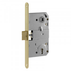 Корпус замка с сувальдным ключом M15-90 мм золото