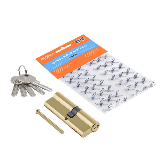 Цилиндр STD Al Л асимметричный золото л-90 (50-40) Цилиндр STD Al Л асимметричный золото л-90 (50-40)