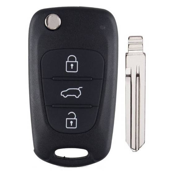 Корпус выкидного ключа KIA 3 кнопки HY-11D HYN14R, с лого