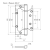 Петля без врезки 800-5' (125*75*2,5) без колп. матовый кофе