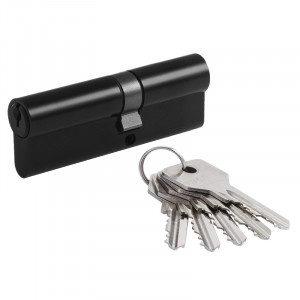 Цилиндр STD Al Л асимметричный черный л-90 (50-40)