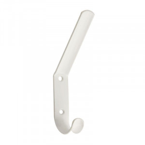 Крючок-вешалка 2х рожковый белый г. калуга
