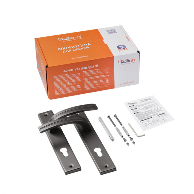 Ручка на планке 106-70 мм графит Ручка на планке 106-70 мм графит