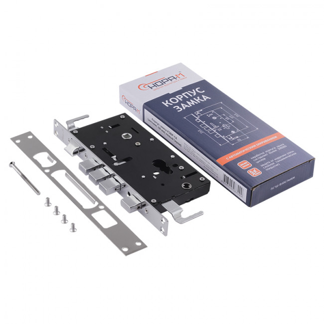 Корпус замка КЗВР-1А (автомат) левый хром Корпус замка КЗВР-1А (автомат) левый хром