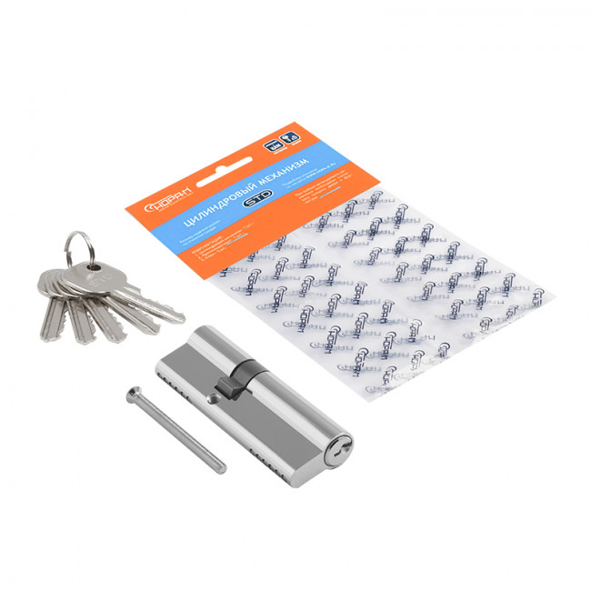 Цилиндр STD Al Л асимметричный хром л-90 (55-35) Цилиндр STD Al Л асимметричный хром л-90 (55-35)