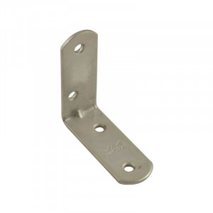 Уголок-кронштейн №2 С закругленными углами цинк 50х50 мм