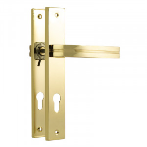 Ручка на планке 106-85 мм золото