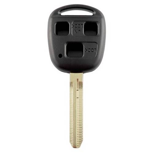 Корпус ключа TOYOTA 3 кнопки TOYO-15 TOY43, с лого