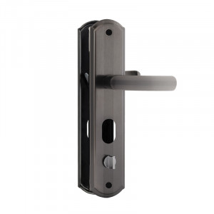 Ручка на планке для китайских дверей 200-68 мм STD левая матовый хром/черный никель