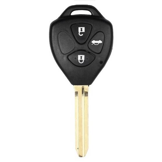 Корпус ключа TOYOTA 3 кнопки TOYO-15 TOY43, с лого