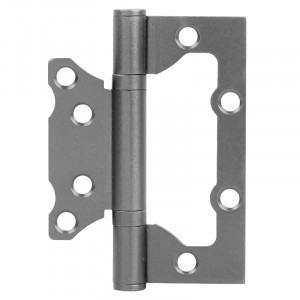 Петля без врезки 800-4'' (100*74*2,5мм) без колп. ISPARUS светлый графит