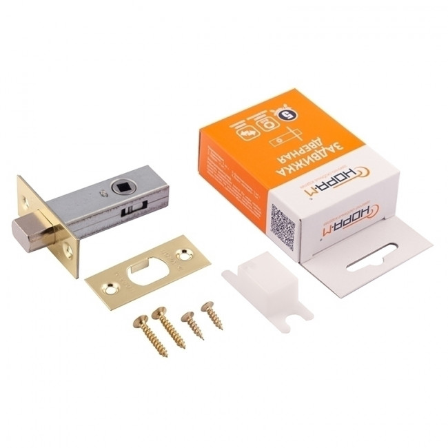 Задвижка дверная З-45 матовое золото