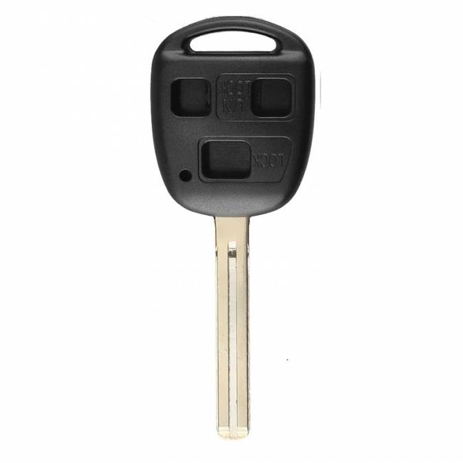 Корпус ключа TOYOTA 3 кнопки TOYO-18 TOY40, с лого