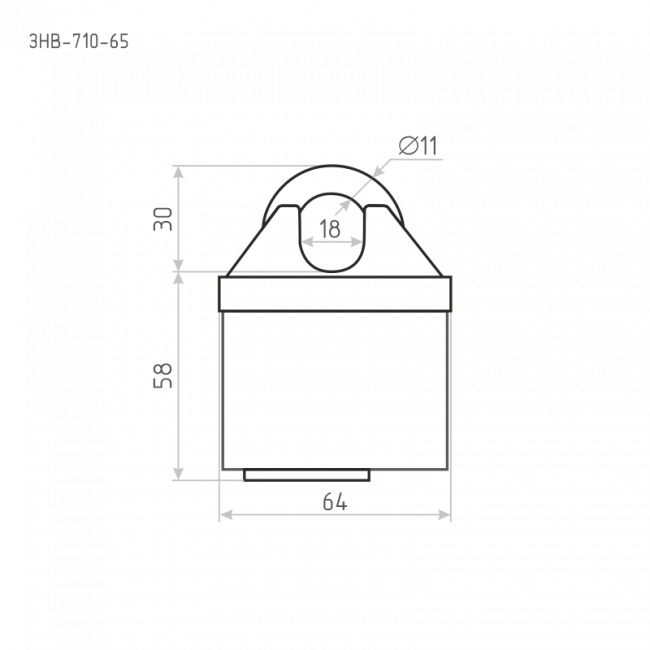 Замок навесной всепогодный ЗНВ-710 красный 65 мм Замок навесной всепогодный ЗНВ-710 красный 65 мм