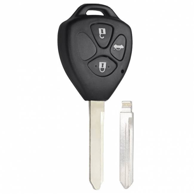 Корпус ключа TOYOTA 3 кнопки TOYO-19 TOY47 с лого