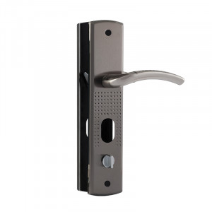 Ручка на планке для китайских дверей 200(96) (правая) матовый никель