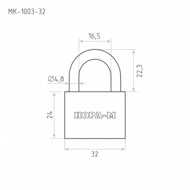 Замок навесной МК-1003 мастер ключ темный 32 мм Замок навесной МК-1003 мастер ключ темный 32 мм