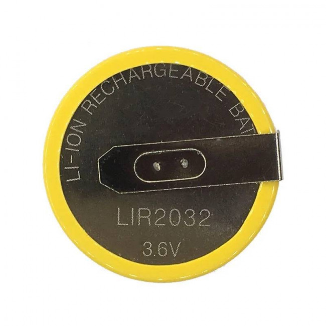 Аккумулятор LIR2032 3V (контакты 90°)