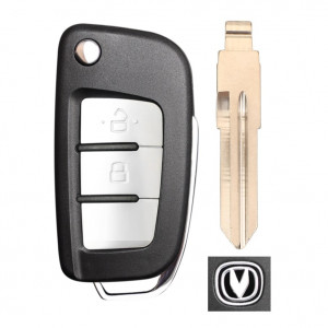 Корпус выкидного ключа CHANGAN 2 кнопки OP-DP YM28, с лого