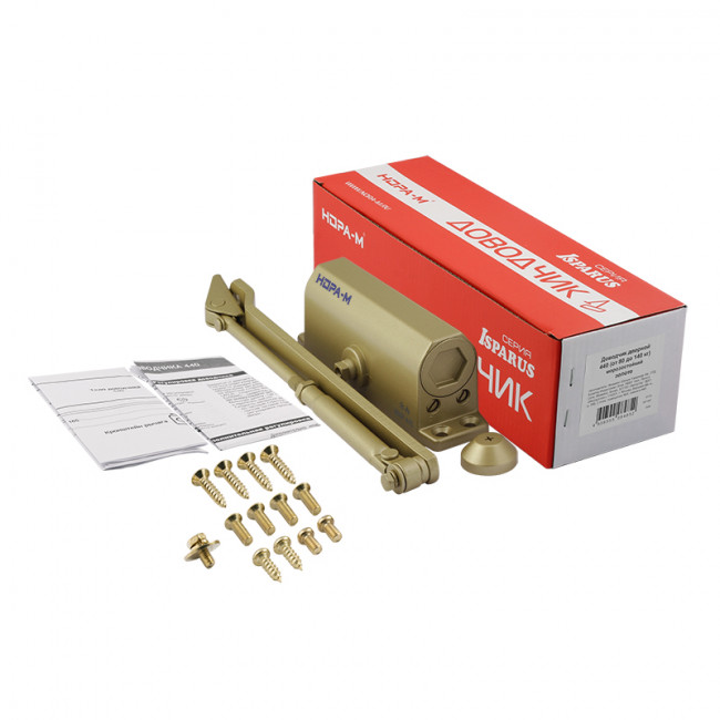 Доводчик дверной 440 ISPARUS от 80 до 140 кг золото Доводчик дверной 440 ISPARUS от 80 до 140 кг золото