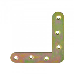 Уголок плоский №2 С закругленными углами цинк 60х60 мм