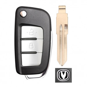 Корпус выкидного ключа CHANGAN 2 кнопки OP-SP HU46, с лого