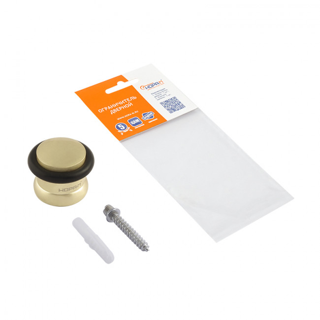 Ограничитель дверной 102 матовое золото