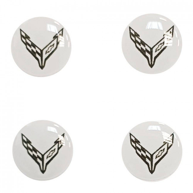 Логотип силиконовый 14 мм CHEVROLET Corvette