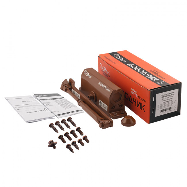 Доводчик дверной 520 URBOnization от 25 до 70 кг коричневый Доводчик дверной 520 URBOnization от 25 до 70 кг коричневый