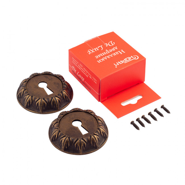 Дверная накладка ГРАСИОЗА НБ застаренная бронза Дверная накладка ГРАСИОЗА НБ застаренная бронза