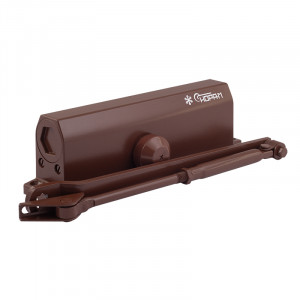 Доводчик дверной с задержкой закрывания 740DA от 60 до 110 кг коричневый