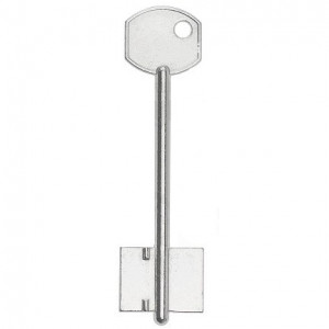 Заготовка дверного ключа Ригель RGL1D 100*26,1*20,1 мм