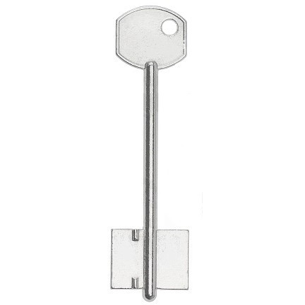 Заготовка дверного ключа Ригель RGL1D 100*26,1*20,1 мм