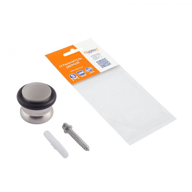 Ограничитель дверной 102 матовый никель