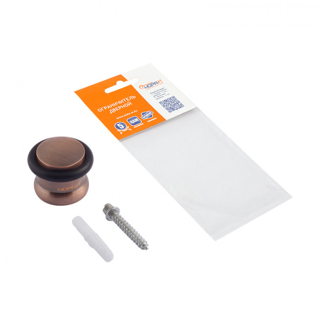 Ограничитель дверной 102 старая медь