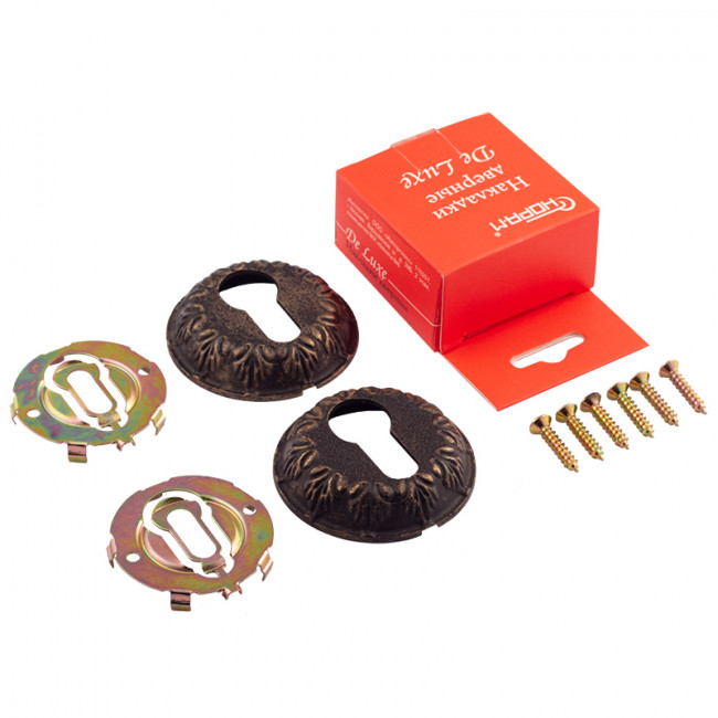 Дверная накладка ГРАСИОЗА НК застаренная бронза